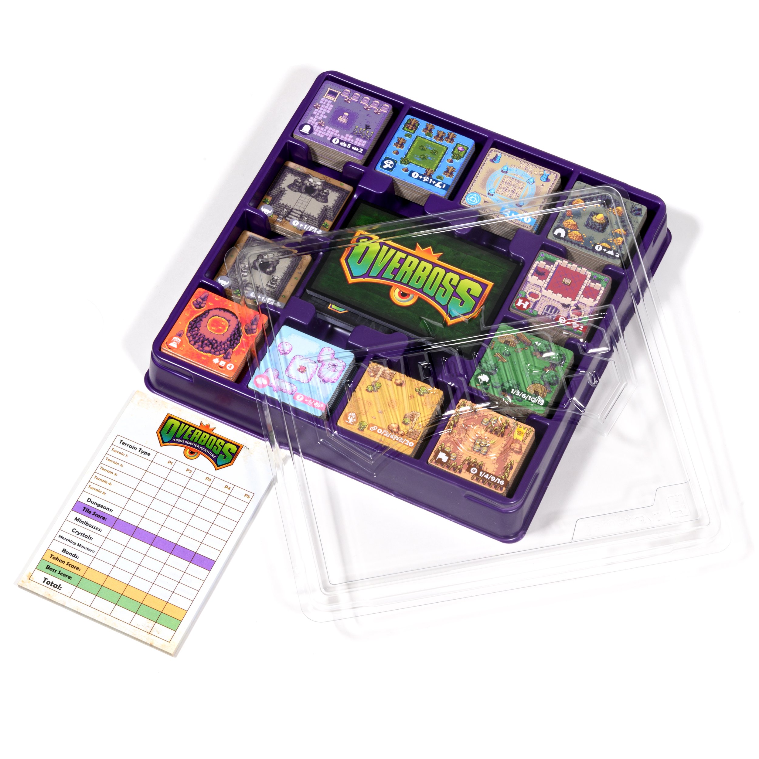 Overboss GameTrayz insert with score sheet